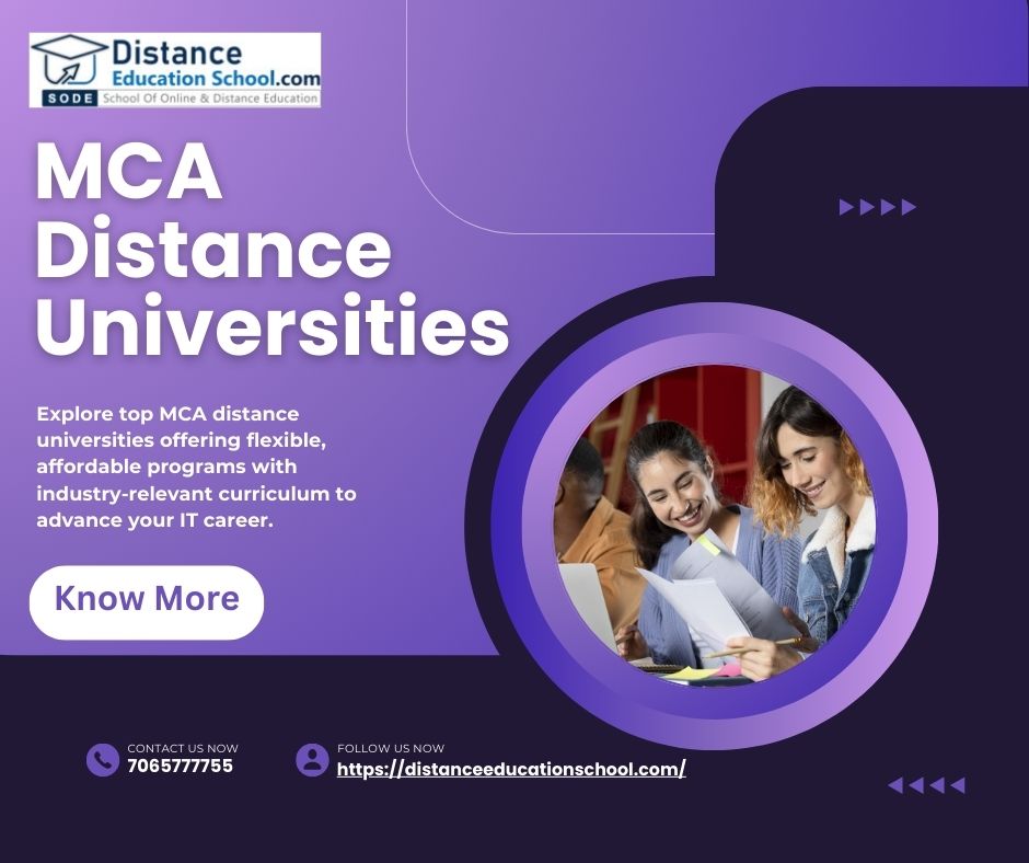 Distance Education MCA Admission Open: Apply Now for 2025!