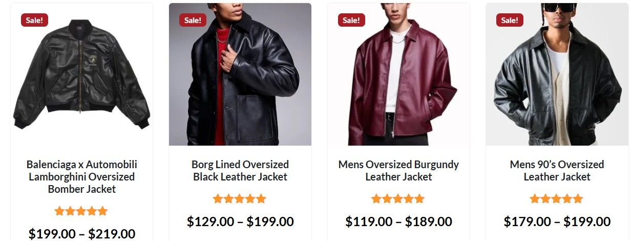 Oversized But Sleek Leather Jacket Oversized Men Fashion Essentials